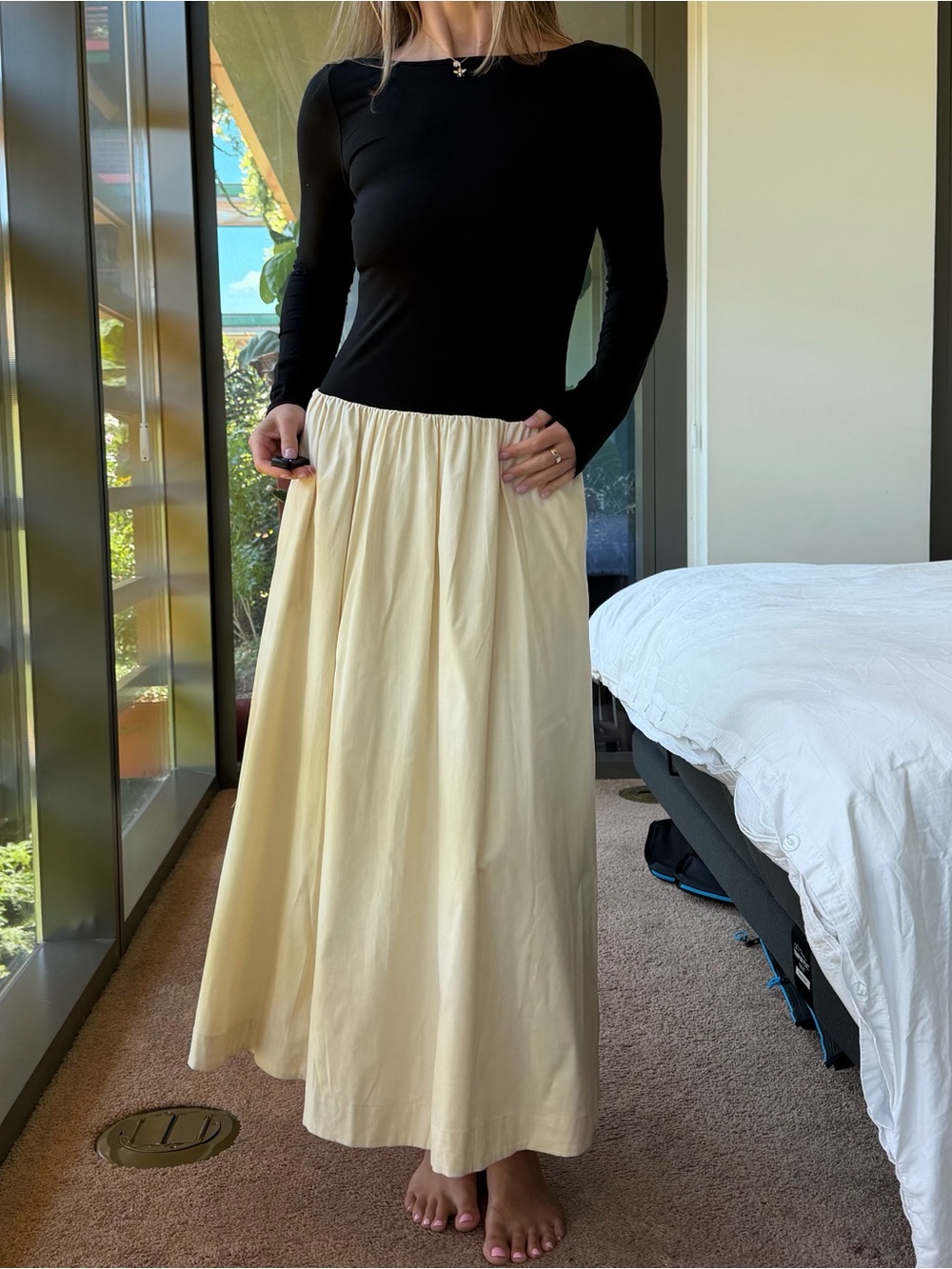 Reformation Abel Long Sleeve Dress